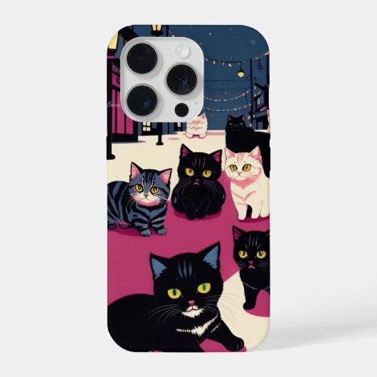 CUTE CAT iPhone HOESJE (Achterkant)
