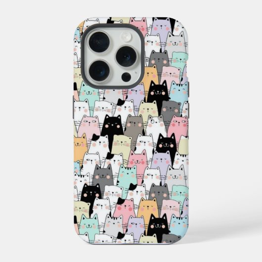 CUTE CAT iPhone HOESJE (Achterkant)