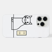 Cute Cat iPhone / iPad hoesje 15 Pro Max Case (Achterkant horizontaal)