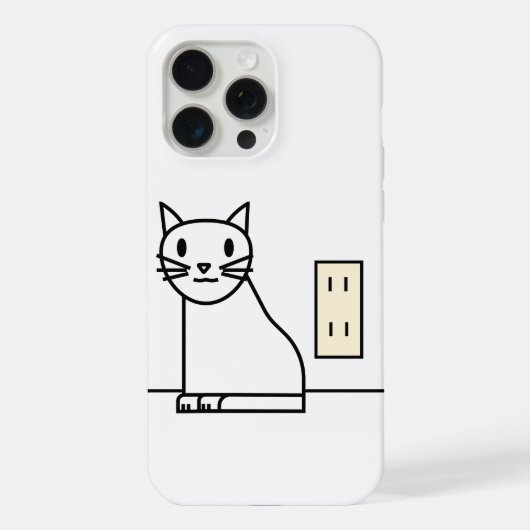 Cute Cat iPhone / iPad hoesje 15 Pro Max Case (Achterkant)