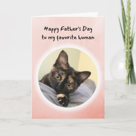 Cute Cat Je bent mijn favoriete menselijke Vaderda Kaart