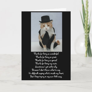 Cute Cat Jubileum Kaart