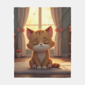 Cute cat - just need a moment fleece deken (Voorkant)