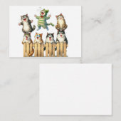 Cute Cat Kaart Notitiekaartje (Voorkant / Achterkant)