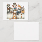 Cute Cat Kaart Notitiekaartje (Voorkant / Achterkant)