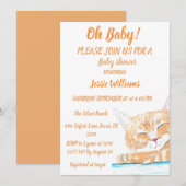 Cute Cat Kat Kitten animal Baby Girl Kaart (Voorkant / Achterkant)