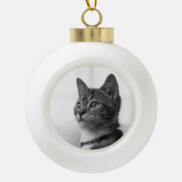 Cute Cat Keramische Bal Ornament