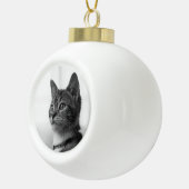 Cute Cat Keramische Bal Ornament (Rechts)