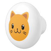 Cute Cat Keramische Knop (Rechts)