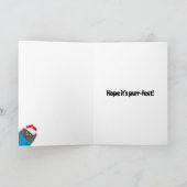 Cute Cat Kerstmis Kaart (Binnen)