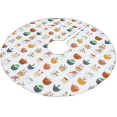 Cute Cat Kerstmis Kerstboom Rok (Gekanteld)