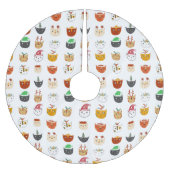 Cute Cat Kerstmis Kerstboom Rok (Voorkant)