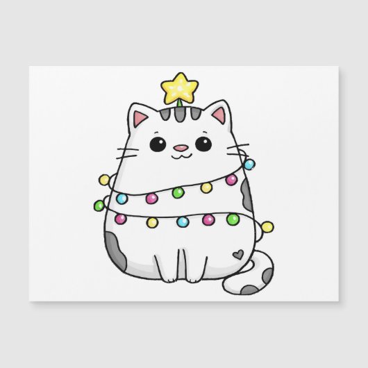 Cute Cat-kerstontwerp (Voorkant)
