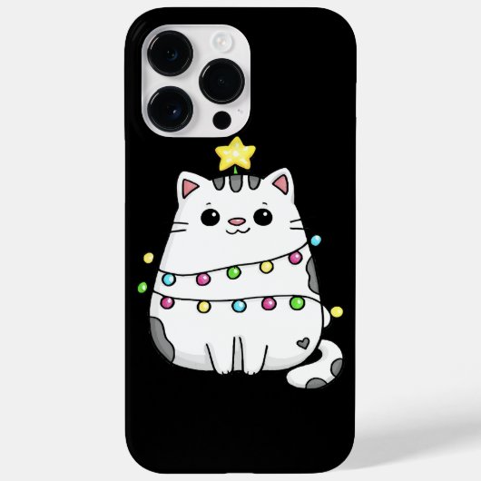 Cute Cat-kerstontwerp Case-Mate iPhone Case (Achterkant)