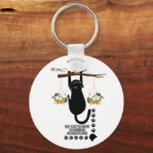 Cute Cat Keychain | Adorable Kitty Accessory (Voorkant)