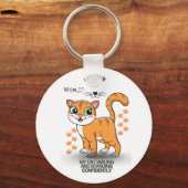 Cute Cat Keychain | Adorable Kitty Accessory  (Achterkant)