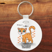 Cute Cat Keychain | Adorable Kitty Accessory  (Voorkant)