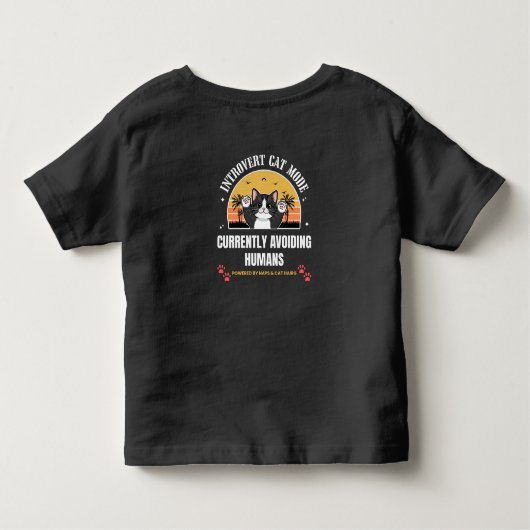 Cute Cat Kinder Shirts (Achterkant)