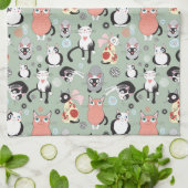 Cute Cat Kitchen Towel Theedoek (Gevouwen)