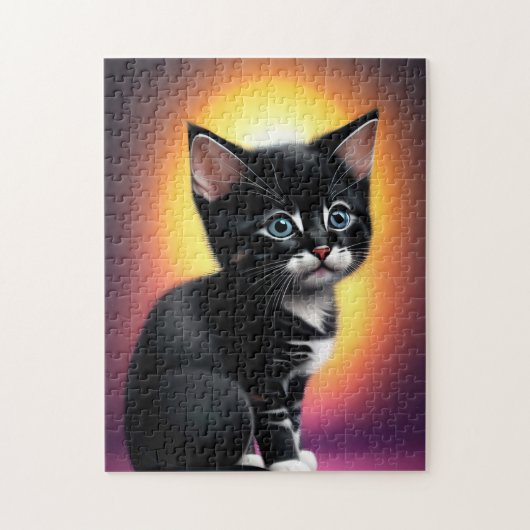 CUTE CAT KITTEN ART JIGSAW PUZZZLE LEGPUZZEL (Verticaal)