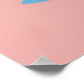 Cute Cat Kitten met Valentijn geïnspireerd op hart Poster (Hoek)