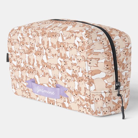 Cute Cat Kitten Pattern Toilettasje (Rechterhoek)