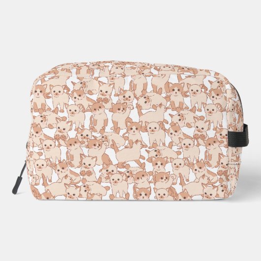 Cute Cat Kitten Pattern Toilettasje (Achterkant)