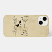 Cute Cat Kitten Pet Animal Cartoon Graphic Art iPhone Hoesje (Achterkant horizontaal)