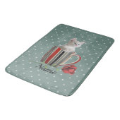 Cute Cat Kitten Pet Lovers Gift Badmat (Gekanteld)