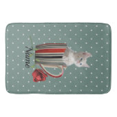 Cute Cat Kitten Pet Lovers Gift Badmat (Voorkant)