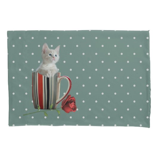 Cute Cat Kitten Pet Lovers Gift Kussensloop (Voorkant)