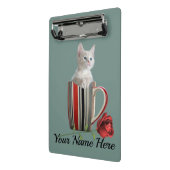 Cute Cat Kitten Pet Lovers Gift Mini Klembord (Angled2)