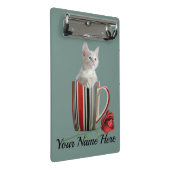 Cute Cat Kitten Pet Lovers Gift Mini Klembord (Schuin)