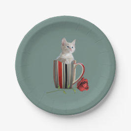 Cute Cat Kitten Pet Lovers Gift Papieren Bordje