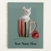 Cute Cat Kitten Pet Lovers Gift Planner (Voorkant)