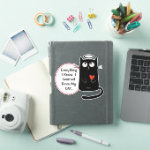 Cute Cat Knowledge Contour Sticker (iPad Cover)