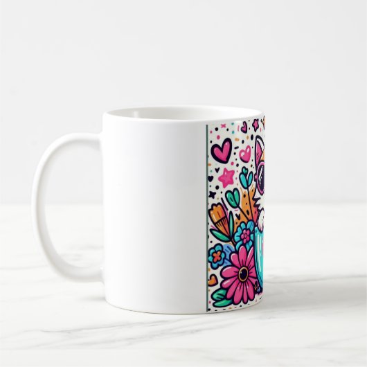 Cute Cat Koffiemok (Links)