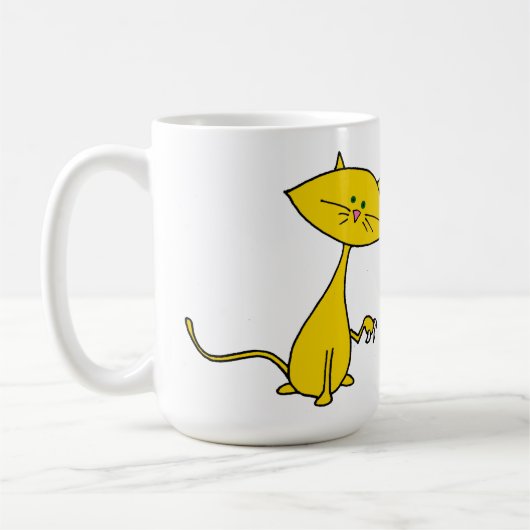 Cute Cat Koffiemok (Links)