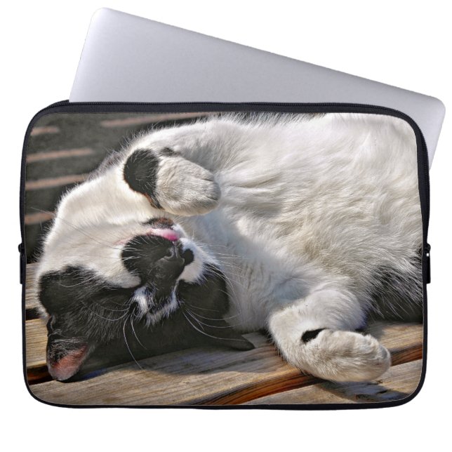 CUTE CAT LAPTOP SLEEVE (Voorkant)