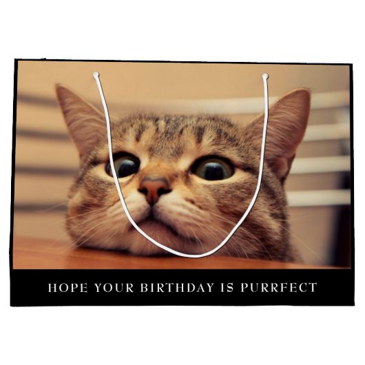 Cute Cat Large Cft Bag Groot Cadeauzakje (Achterkant)