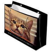 Cute Cat Large Cft Bag Groot Cadeauzakje (Voorkant Gekanteld)