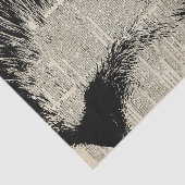 Cute Cat, liefdevol keukenpotlood over oude boekpa Tissuepapier (Detail)