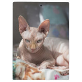 Cute Cat Lounging zonder Fur Klembord (Achterkant)