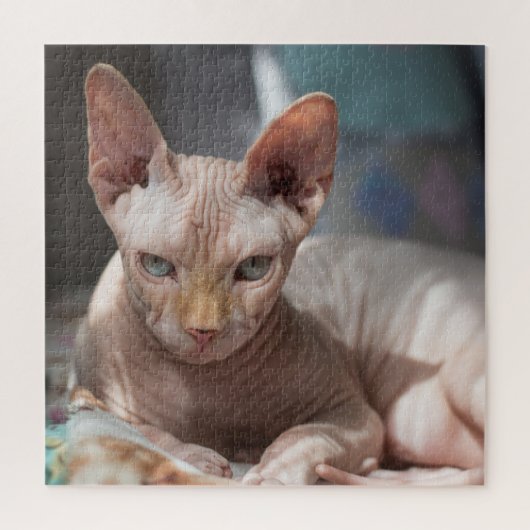 Cute Cat Lounging zonder Fur Legpuzzel (Verticaal)