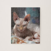 Cute Cat Lounging zonder Fur Legpuzzel (Verticaal)