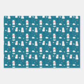 Cute Cat Love You Wrapping Paper Sheets (Voorkant 3)