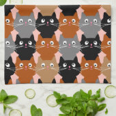 Cute Cat Lover Feline Kittens Theedoek (Gevouwen)