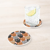 Cute Cat Lover Feline Kittens Zandsteen Onderzetter (Zijkant)