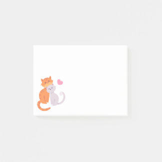 Cute Cat Lover Grey Kat Kitten Love Oranje Tabby Post-it® Notes