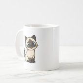 Cute Cat Lover Mug – Purrfect Coffee Companion Koffiemok (Voorkant links)